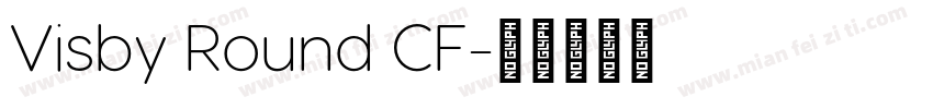 Visby Round CF字体转换